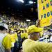 Michigan fan and Canton resident "True Blue" Tom Malden holds a sign before the game against Michigan State on Sunday, Mar. 3. Daniel Brenner I AnnArbor.com